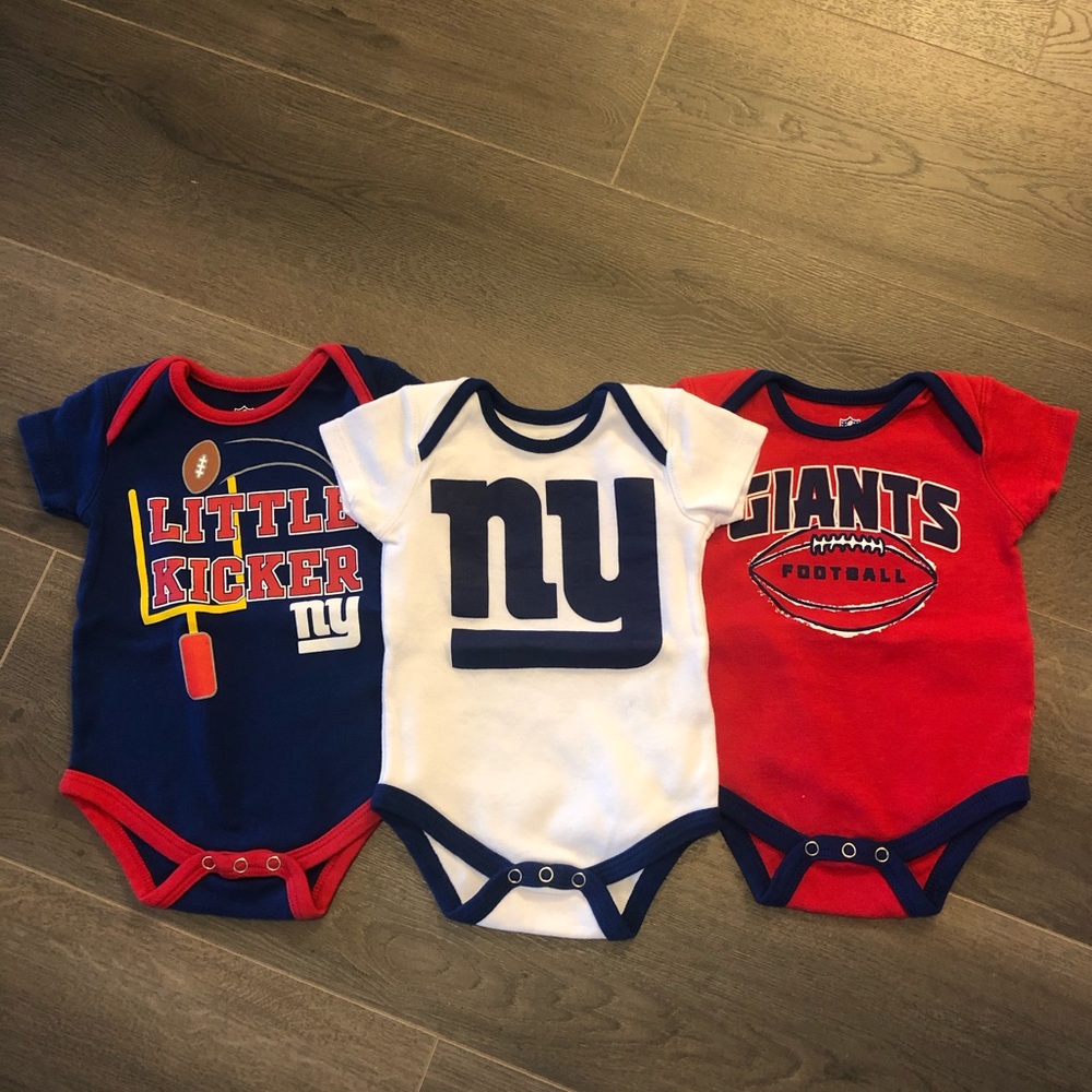 NY Giants 3 Pack Bodysuits